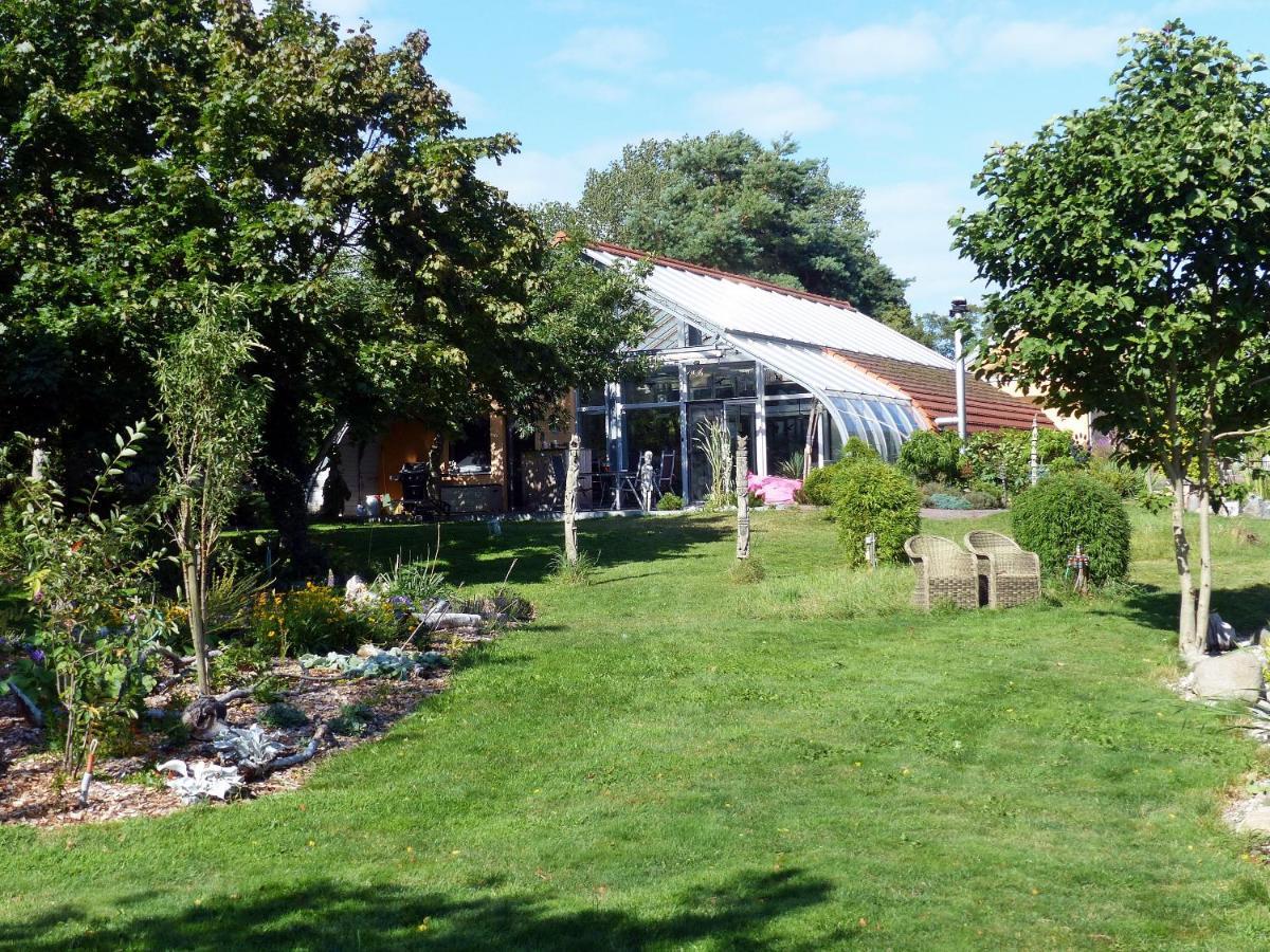 "Balmgarten" Im Naturpark Usedom, Bio Solarhaus Mit Grossem Garten Esterno foto